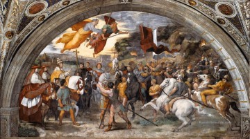 Raphael Werke - Das Treffen zwischen Leo dem Großen und Attila Renaissance Meister Raphael